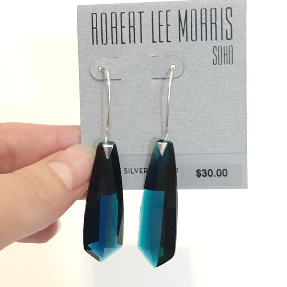 Robert Lee Morris Jewelry - Robert Lee Morris faceted stone drop earrings